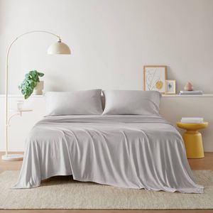 All Season Cotton Blend Jersey Knit <b>Sheet</b> <b>Set</b> Twin XL-Includes <b>Pillowcase</b> - Product Image 2
