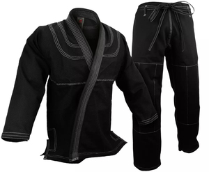 Kimono de Jiu-Jitsu pour garçons, personnalisé avec logo, en coton 100% durable et léger, bleu et blanc, pour arts martiaux, vente en gros directe usine - Product Image 2