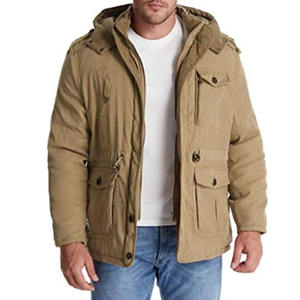 Chaqueta Acolchada de Lona con Parches, Cuello Mao, con Capucha, Unisex, para Exteriores, OEM, Informal, Cálida para Invierno - Product Image 6