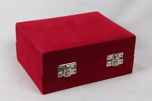 Red Velvet Handmade Silk Screen Printed Keepsake Box Mini Urn Case Heart Ashes <b>Memorial</b> Box for Human Ashes Promotional <b>Gift</b> - Product Image 1