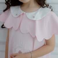 Mère, enfants et jouets Vêtements pour enfants Robes bébés filles Broderie Couleur personnalisée Rose Blanc Bleu 2 pièces Occasion Party-Chick