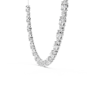 Collier abordable en or blanc 18 carats plaqué rhodium pour femme, avec diamant solitaire ovale de 0,75 carat cultivé en laboratoire, idéal pour le quotidien, le bureau ou les soirées - Product Image 2