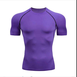 T-shirts de compression pour hommes, coupe classique, légers, écologiques, respirants, séchage rapide, pour la course à pied et le jogging - Product Image 4