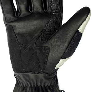Gants de moto en cuir d'hiver durables, confortables et respirants, avec support de sécurité, sangle de poignet réglable, paume antidérapante et imperméable - Product Image 6