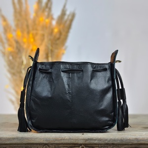 Bolso Bandolera de Mujer, Hecho a Mano, de Cuero Genuino, con Piel de Vaca, Impermeable, con Estampado Floral, Estilo Bohemio, Nuevo y Elegante - Product Image 4