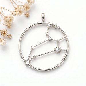 Pendentifs et breloques raffinés Signe du Zodiaque Lion d'Août, Breloque de Manifestation de Puissance, Bijoux de Mode en Pierre Précieuse du Zodiaque, Collection Signature - Product Image 2