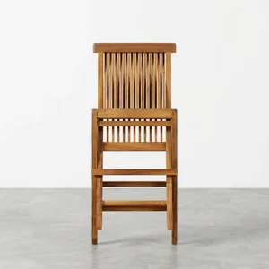Silla Plegable de Madera de Teca para Exteriores, Diseño Moderno, Muebles Plegables para Jardín - Product Image 2