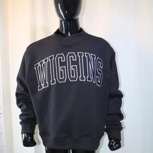 Sweat-shirts WIGGINS à col montant 450 GSM, broderie personnalisée avec nom, coupe ample et oversize, en molleton 100% coton French Terry - Product Image 2