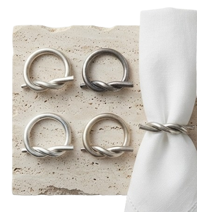 Unique Style Silver Plated Metal Napkin Ring Table Decor Elegant Metal <b>Accessories</b> Wedding Banquet <b>Birthday</b> Party Napkin Ring - Product Image 3
