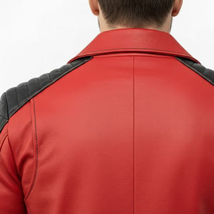 Chaqueta de Invierno Estilo Urbano Informal para Hombre, Chaqueta de Cuero para Hombre Resistente al Viento con Tela de Lona Impermeable - Product Image 4