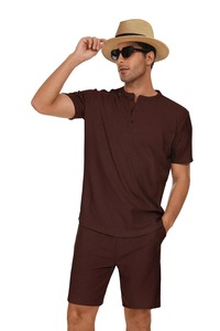 Venta al por Mayor de Shorts de Playa de Verano de 2 Piezas, de Secado Rápido, Tejido de Poliéster/Algodón, Sin Costuras, para Hombre, Ropa Casual de Vacaciones - Product Image 5