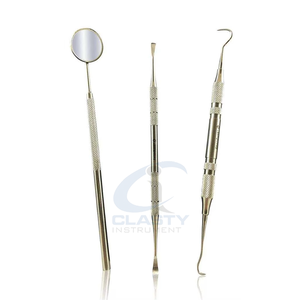 Precision Dental Surgical Instrument Kit Stainless Steel Manual Knurled Grip Class I Red <b>Case</b> Silver <b>Tools</b> Custom Packing Design - Product Image 2