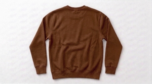 เสื้อสเวตเชิ้ตคอกลมสีน้ำตาลสำหรับผู้ชาย ผ้าฝ้ายถัก 100% ทรงปกติ สวมใส่สบาย สีพื้น แขนยาว เหมาะสำหรับใส่ในฤดูใบไม้ร่วง - Product Image 2