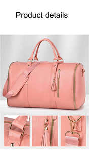 Bolsa de Viaje Convertible de Piel Sintética, Bolsa de Lona para Fin de Semana, Bolsa de Transporte con Cierre de Gran Capacidad para el Gimnasio - Product Image 4