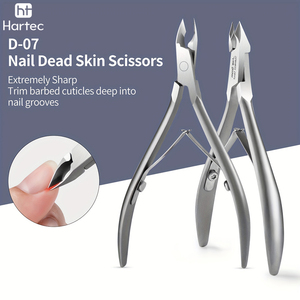5mm Precision Jaw Ergonomic Non-Slip Handle Premium <b>Sandblasted</b> Finish Comfortable Grip 5mm Sharp Stainless Steel Nail Clippers - Product Image 3