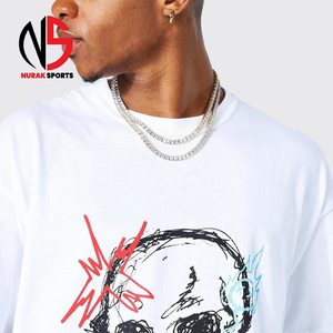 เสื้อยืดโอเวอร์ไซส์ผู้ชาย คอตตอน 100% แห้งเร็ว ระบายอากาศดี สไตล์ไฮสตรีท ลายพิมพ์ตามสั่ง รุ่นใหม่ล่าสุด 2026 - Product Image 3