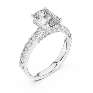 High Polish 925 Sterling Silver Moissanite <b>Diamond</b> <b>Ring</b> Wholesale Jewelry Factory OEM Manufacturer - Product Image 4