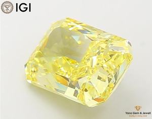 Diamante Cultivado en Laboratorio CVD, Color Amarillo Intenso, Claridad VS1, 5.00 Quilates, con Certificado IGI, Corte Radiante para Joyería de Diseño - Product Image 4