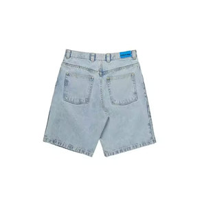 Short en jean ample pour homme, en coton bleu respirant, coupe-vent, séchage rapide, avec cordon de serrage, style urbain, vente en gros, haute qualité - Product Image 2