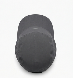 Casquette de course sportive personnalisée respirante unisexe grise avec impression par transfert thermique 58-60CM pour l'entraînement en extérieur printemps-été - Product Image 3