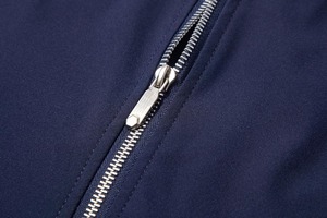 Blouson bomber bleu marine pour homme, col montant, fermeture éclair, vêtement décontracté, matière polyester, saison automne, coupe classique - Product Image 6