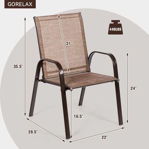 Set di 2 Sedie da Pranzo da Esterno con Braccioli per Collezioni di Arredamento da Giardino - Product Image 6