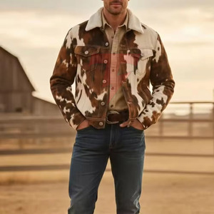 Premium Men Hair On <b>Leather</b> <b>Jacket</b> Comfortable <b>Winter</b> Outerwear Custom Color Durable Design Fashion Collection Wear - Product Image 5