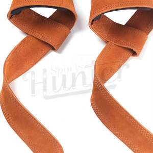 Correas de Levantamiento de Pesas Ajustables de Alta Resistencia, Cuero Vacuno Antideslizante, Soporte para Muñecas, para Entrenamiento en Gimnasio, Unisex - Product Image 3