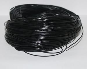 Cordons en cuir véritable noir 100% 2 mm pour la fabrication de bijoux, le tressage, les accessoires de ceinture, rouleaux de 25 mètres, composants durables EXCEL - Product Image 5