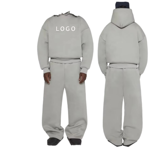 Chándal Deportivo con Capucha para Hombre, de Buena Calidad, Estilo Urbano, Color Sólido, con Cierre Completo, Ligero, de Poliéster/Algodón, Informal, para Gimnasio - Product Image 1