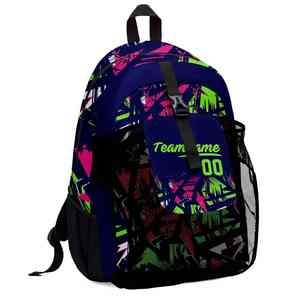 Printed Stylish Sublimation Glitter Shinny Lightweight Custom Color Logo <b>Multiple</b> Pockets Cheerleading Backpack - Product Image 6