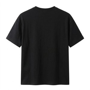 เสื้อยืดโอเวอร์ไซส์ทรงหลวมสำหรับผู้ชาย ผ้าหนา 240 GSM คุณภาพสูง ดีไซน์หรูหรา สตรีทแวร์ ตกแต่งด้วยคริสตัลสั่งทำพิเศษ พร้อมโลโก้แบรนด์ - Product Image 2