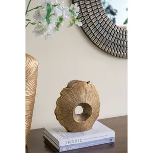 Vase à fleurs décoratif en métal haut de gamme, grand vase à fleurs sur pied pour hôtel, décoration d'intérieur haut de gamme - Product Image 2