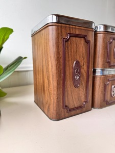 Stylish Wooden Tea Coffee Sugar Containers Set For Kitchen Countertop Storage Organizes Kitchen Countertop Neatly And Elegantly - Product Image 3