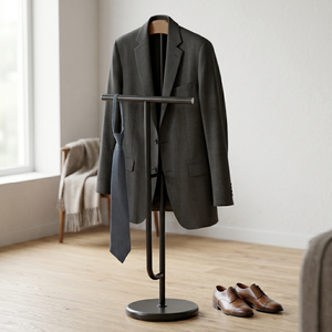 Perchero Metálico Moderno y Minimalista, Ajustable en Altura, Duradero, Ahorra Espacio, Mueble para Sala de Estar o Dormitorio, Almacenamiento para el Hogar - Product Image 1
