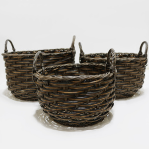 <b>Plastic</b> Eco-friendly Multifunction <b>Storage</b> Baskets Set 4 for Kitchen Neatening Organizing Toys Easy Clean Design Simple Style - Product Image 3