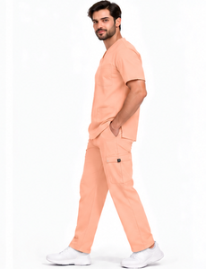 Ensemble de 3 pièces d'uniformes médicaux respirants pour infirmières, avec veste à manches longues, pour équipes hospitalières, pharmaceutiques et chirurgicales - Product Image 3