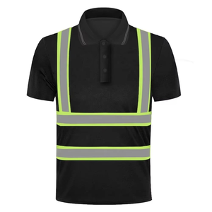 Nouveau polo de sécurité réfléchissant haute visibilité avec flash LED et logo personnalisé pour vêtements de travail pour hommes - Product Image 4