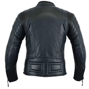 Chaqueta de Cuero para Motocicleta Estilo Clásico para Hombre, Diseño de Color Sólido, Ropa Deportiva, Estilo Urbano, 2026 - Product Image 3