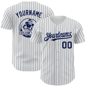 Maillots de baseball personnalisés avec logo blanc, rayures personnalisées, pour entraînement de softball, authentiques, vente en gros, sublimation, pour hommes - Product Image 1
