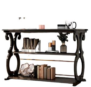 คลาสสิกเฟอร์นิเจอร์ตารางสําหรับบ้านห้องนั่งเล่นโรงแรมสีดํากาแฟตารางโมเดิร์นไม้สี่เหลี่ยมผืนผ้ารูปเฟอร์นิเจอร์กลางตาราง - Product Image 1