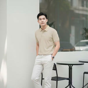 Chemise à poche brodée en soie/coton pour homme, vêtements d'été en provenance du Vietnam - Product Image 5