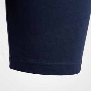 Women's 2 Piece <b>Knitted</b> Solid Navy Blue Crew Neck Short Sleeve T Shirt and Above Knee Shorts <b>Set</b> Casual Loose Fit Daily Wear - Product Image 6