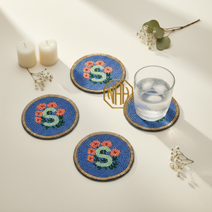 Sous-verre fantôme unique en perles de verre écologiques faites à la main 2026, 100 mm de diamètre, pour décoration festive et cadeaux d'Halloween - Product Image 3