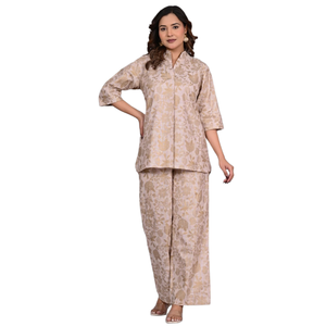 Ensemble coordonné imprimé en coton de haute qualité avec tissu doux et confortable pour un prix de gros optimal - Product Image 1