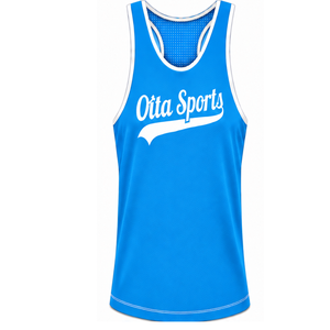 Ensemble de maillot de bain bleu ciel et blanc, débardeur sans manches dos nageur avec short assorti, léger, séchage rapide, maillot de bain de performance pour l'entraînement - Product Image 3