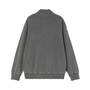 Polo de Manga Larga Teñido en Prenda de Primera Calidad, Corte Relajado, Jersey de Algodón, Logotipo Bordado Personalizado, Fabricante OEM ODM de Marca Privada - Product Image 2