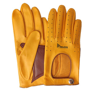 Nouveaux gants de conduite en cuir unisexes, couleur/logo personnalisés, légers, antidérapants, respirants, séchage rapide, protection de la paume - Product Image 1