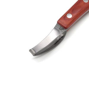 Hoof Scissors & Knife for Horses Stainless Steel Cutter with <b>Rubber</b> Wooden Handle Buckle Hoof Knife for Hoof Trimming - Product Image 6