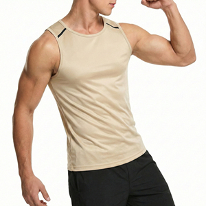 Wholesale Customized Color Sizes Brand All Season Men's Tank <b>Top</b> Gym Workout Sports Spandex Polyester Stretchy Fitness Tank <b>Tops</b> - Product Image 6